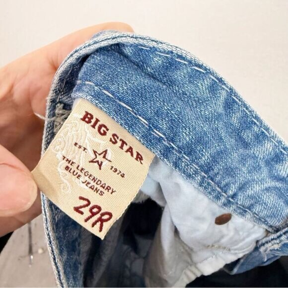 Big Star Liv Jeans Light Wash Denim Y2K Bootcut 29 - Picture 7 of 8